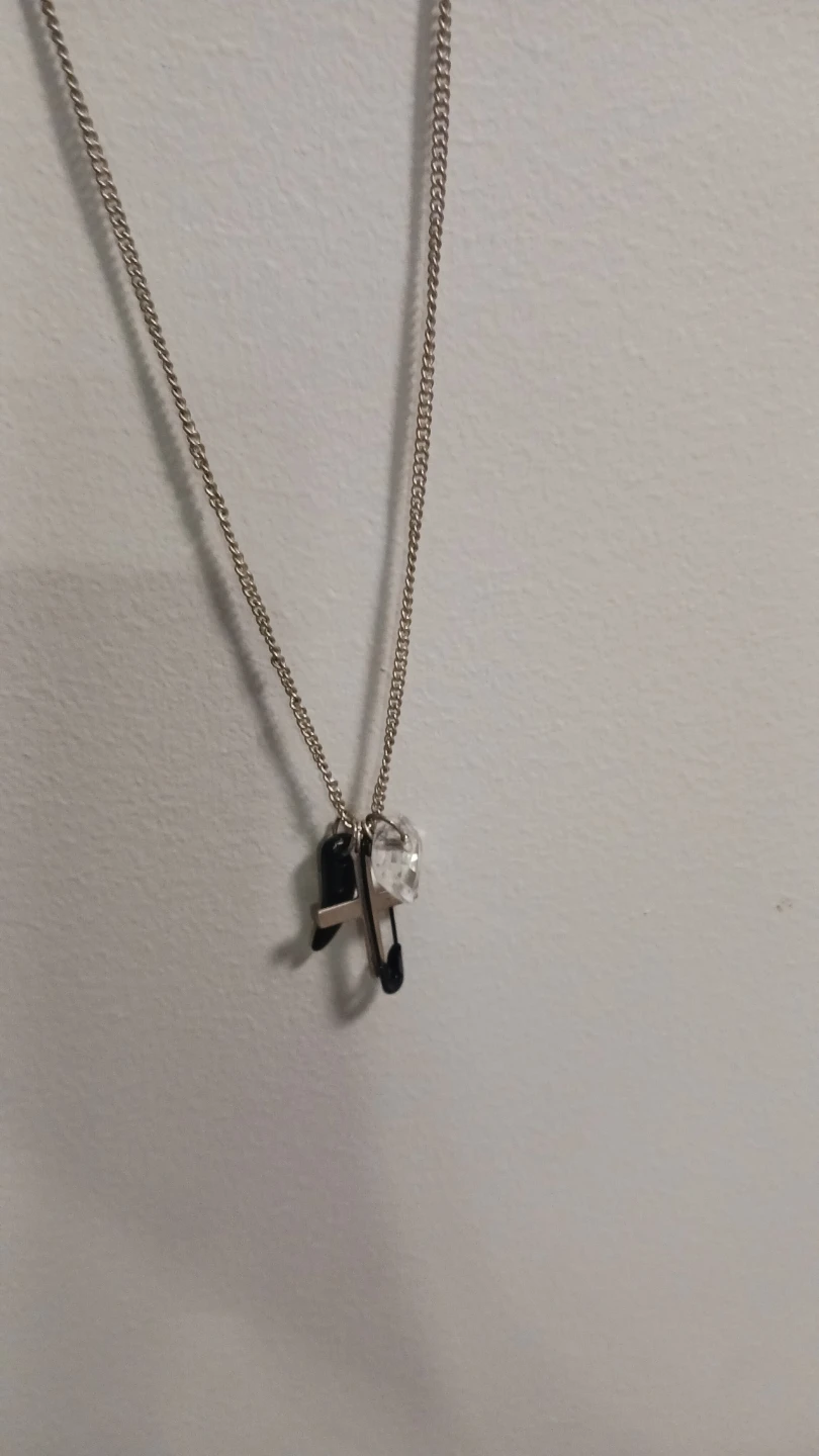 Silver-tone Necklace with Charm