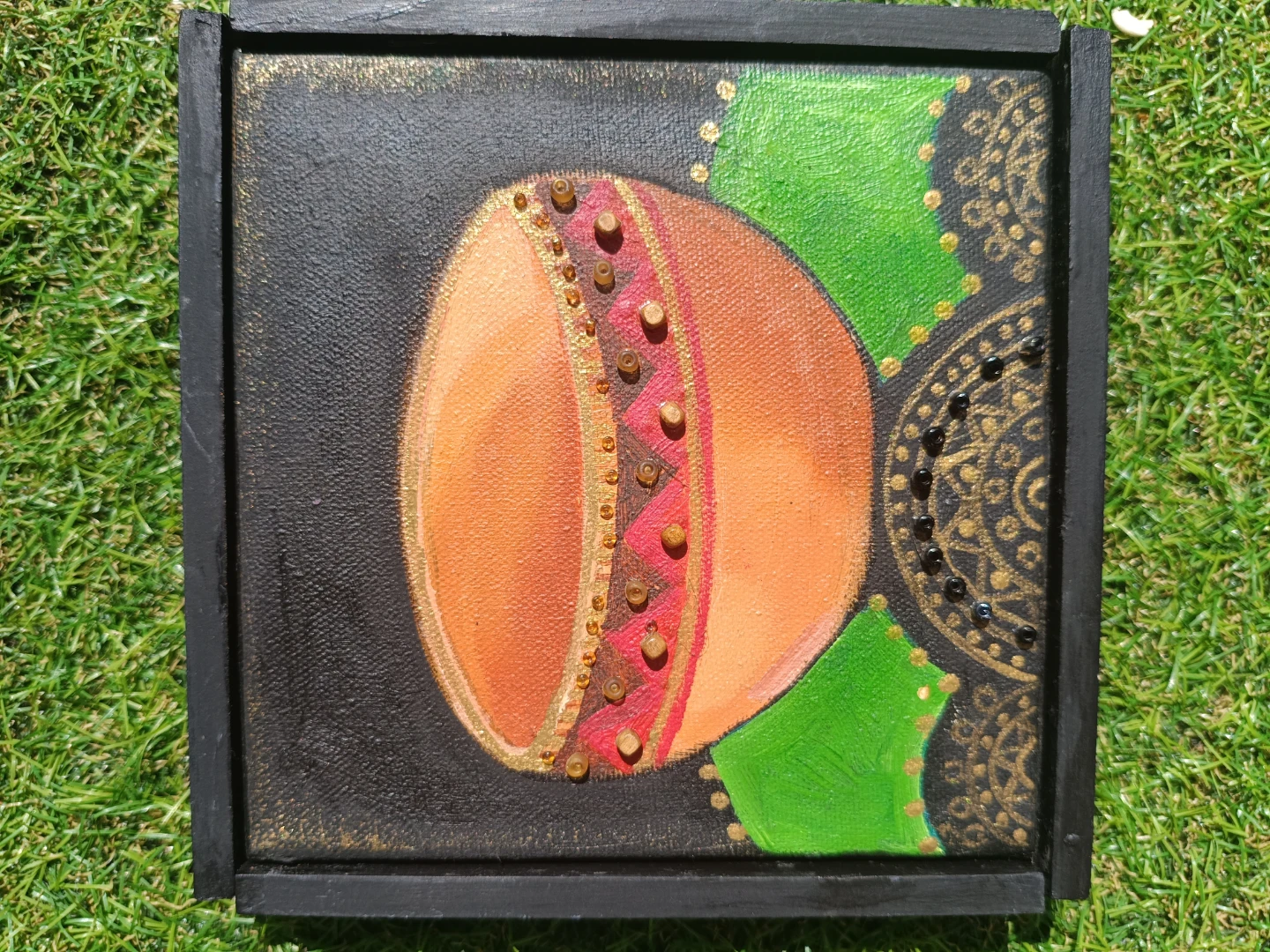 Set of 3 Hand-Painted Ceramic Pot Wall Art - photo 5