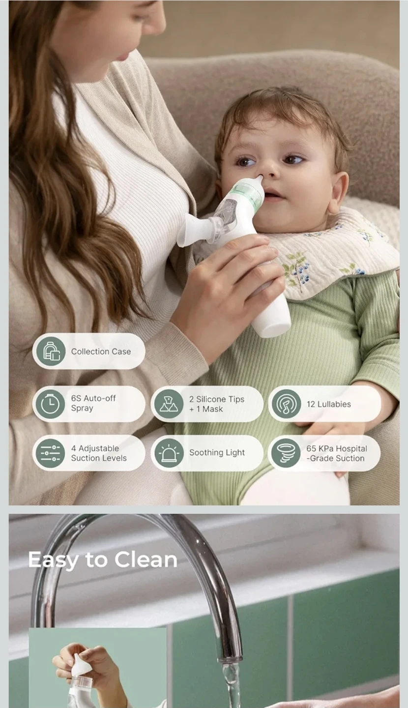 New Momcozy BreezyClear™ Spray and Suction 2-in-1 Electric