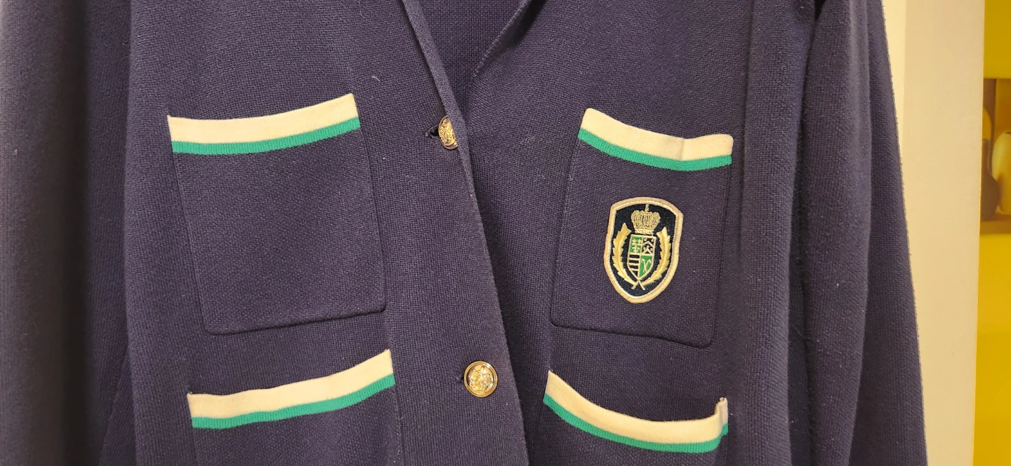 Joe Fresh Navy Blue Blazer with Crest Detail - photo 2