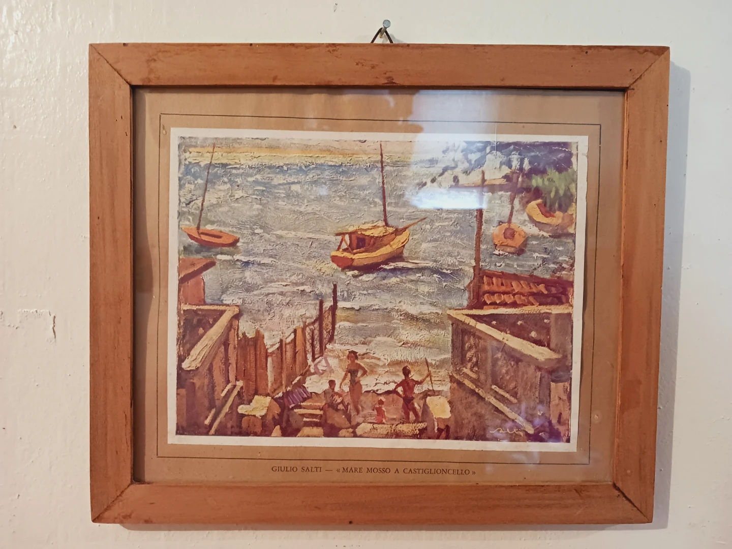 Giulio Salti "Mare Mosso a Castiglioncello" Framed Art - photo 3