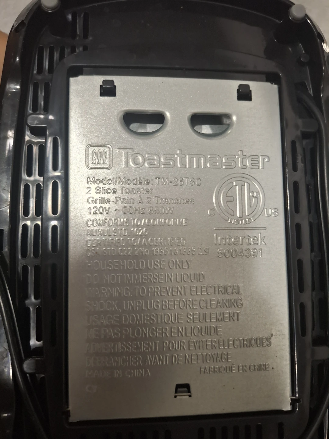 Toastmaster 2 Slice Toaster - photo 4