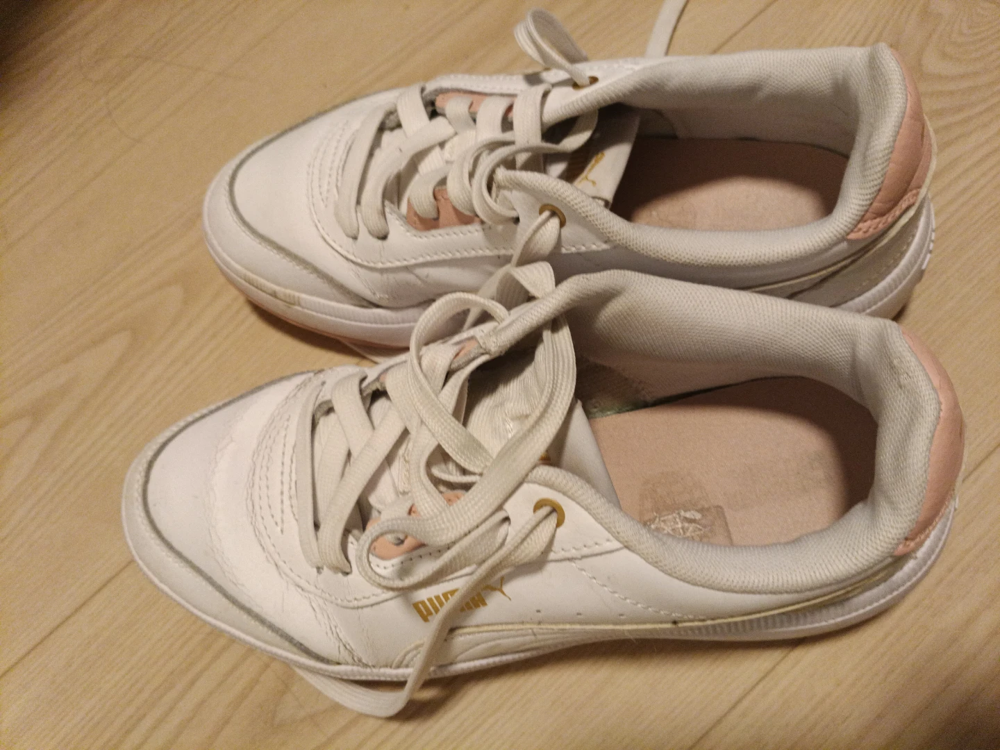 Puma White & Pink Sneakers - Size 37.5 - photo 2