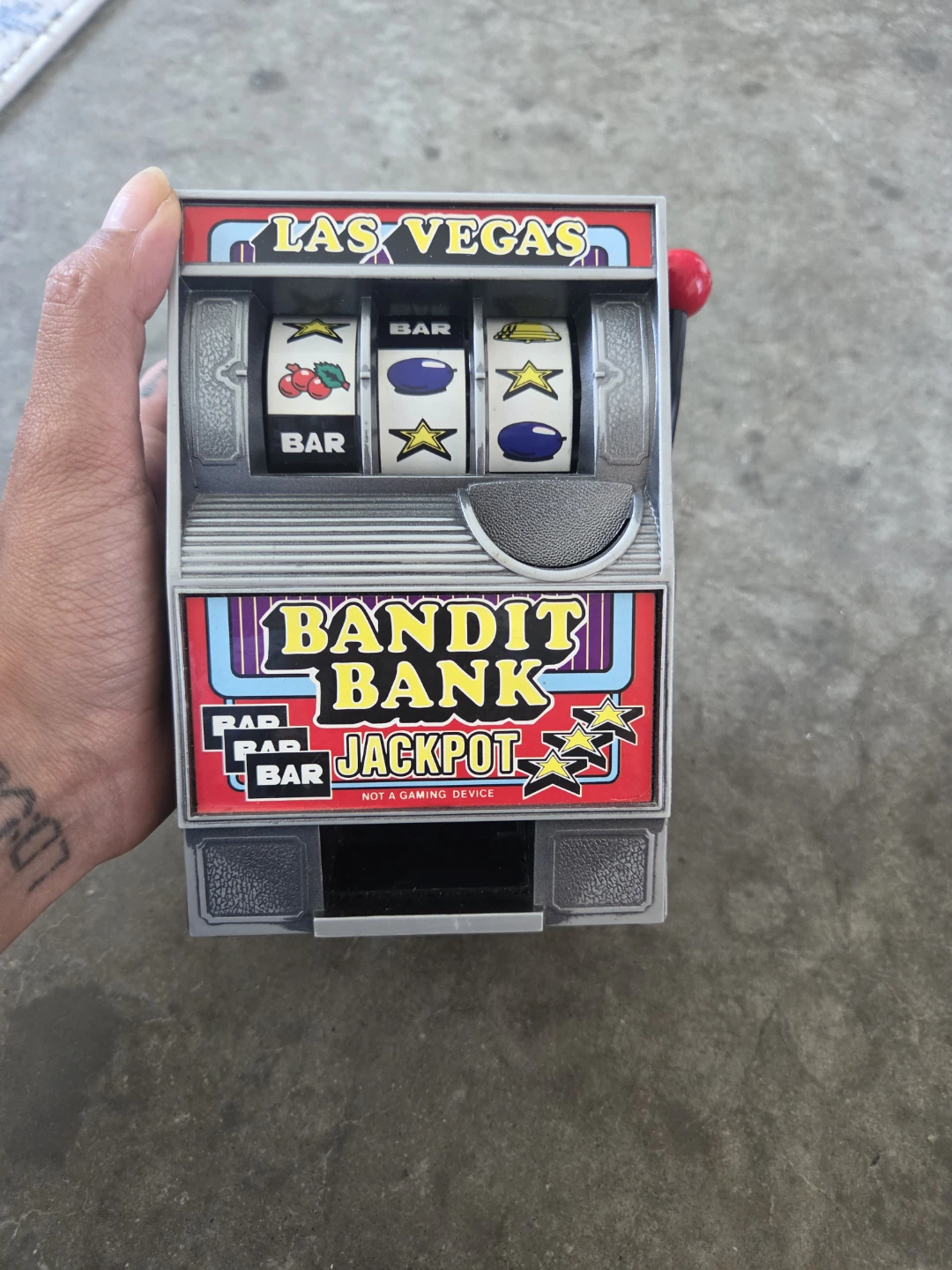 Bandit Bank Las Vegas Slot Machine Coin Bank
