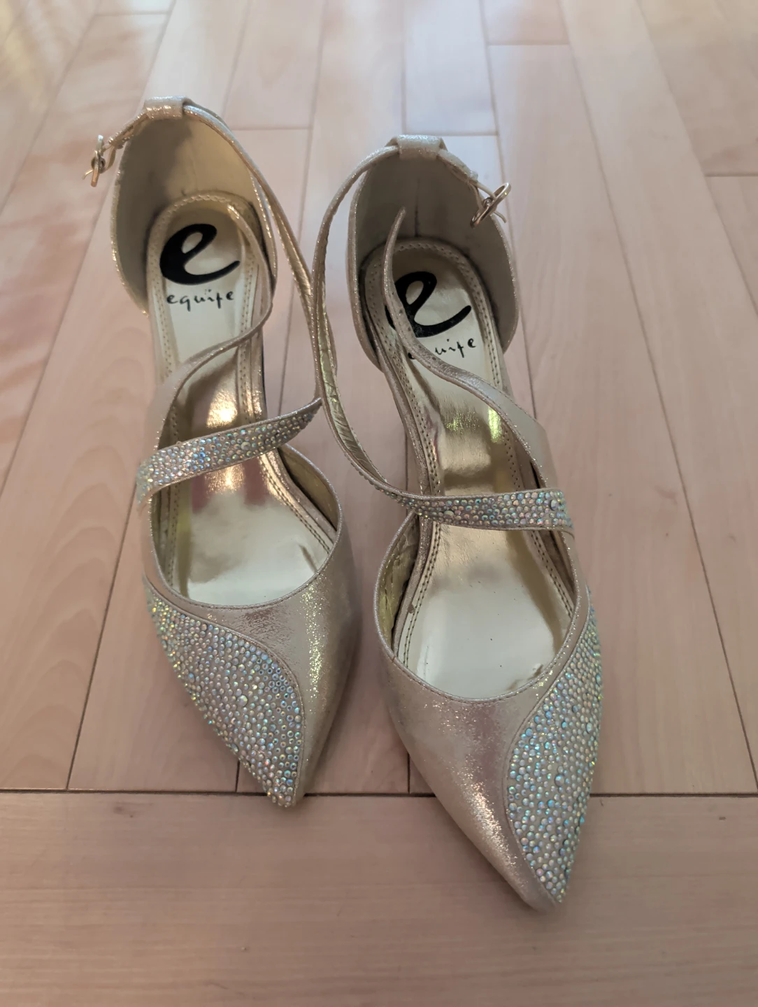 Equipe Women's Silver Embellished Heels
