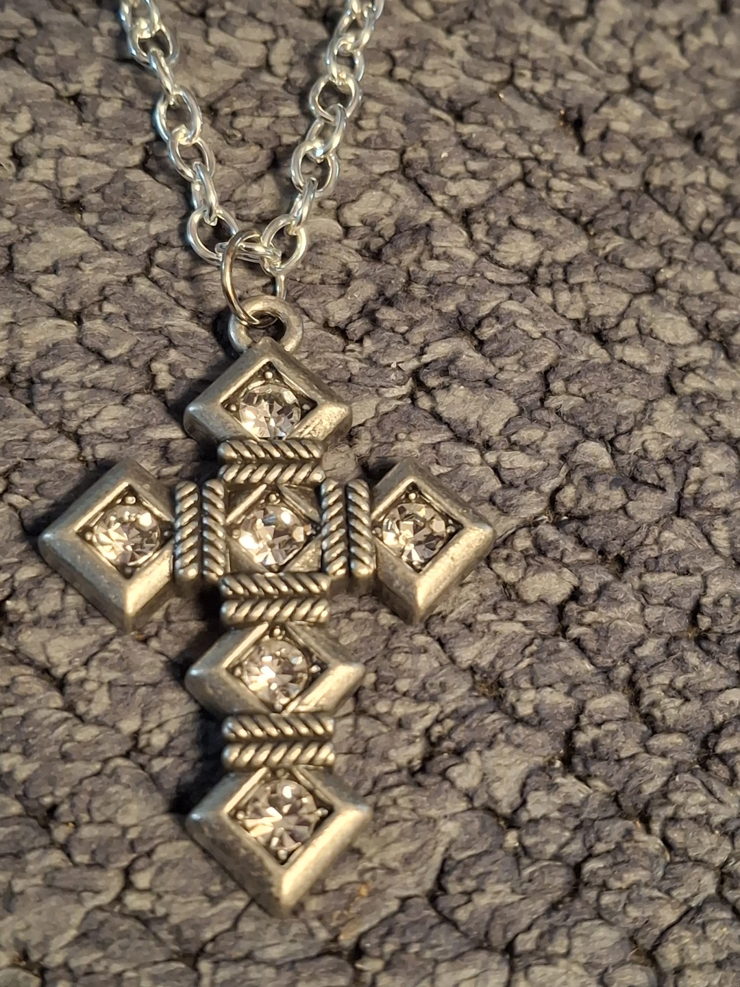 Silver Rhinestone Cross - photo 2