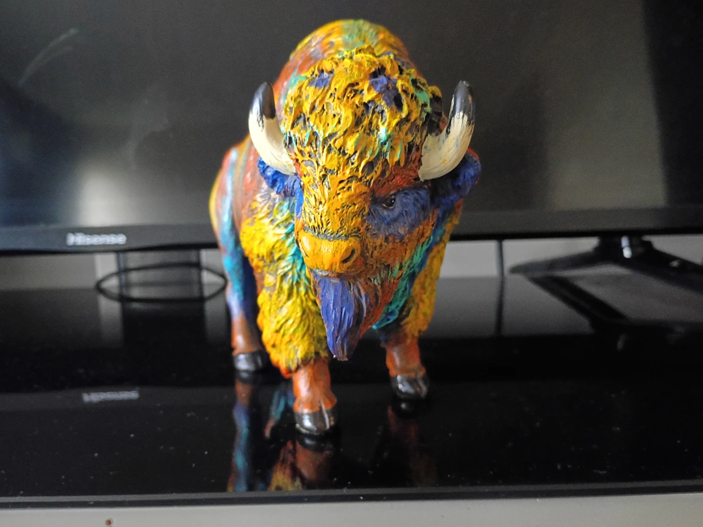 Colorful Bison Figurine - photo 2