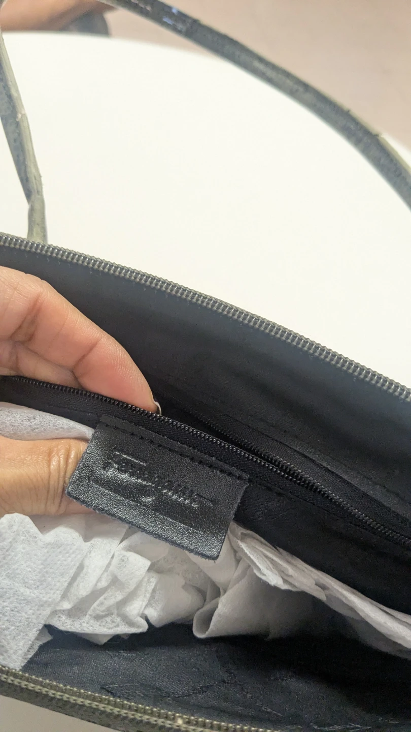 Salvatore Ferragamo Gancini Snakeskin Shoulder Bag - photo 3