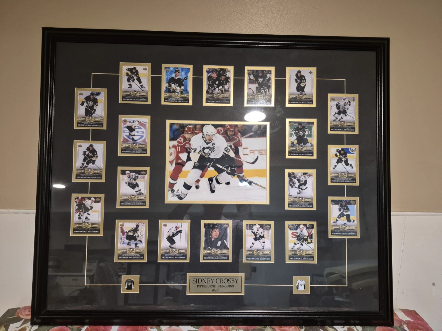 Sidney Crosby Pittsburgh Penguins #87 Framed Collectible Cards