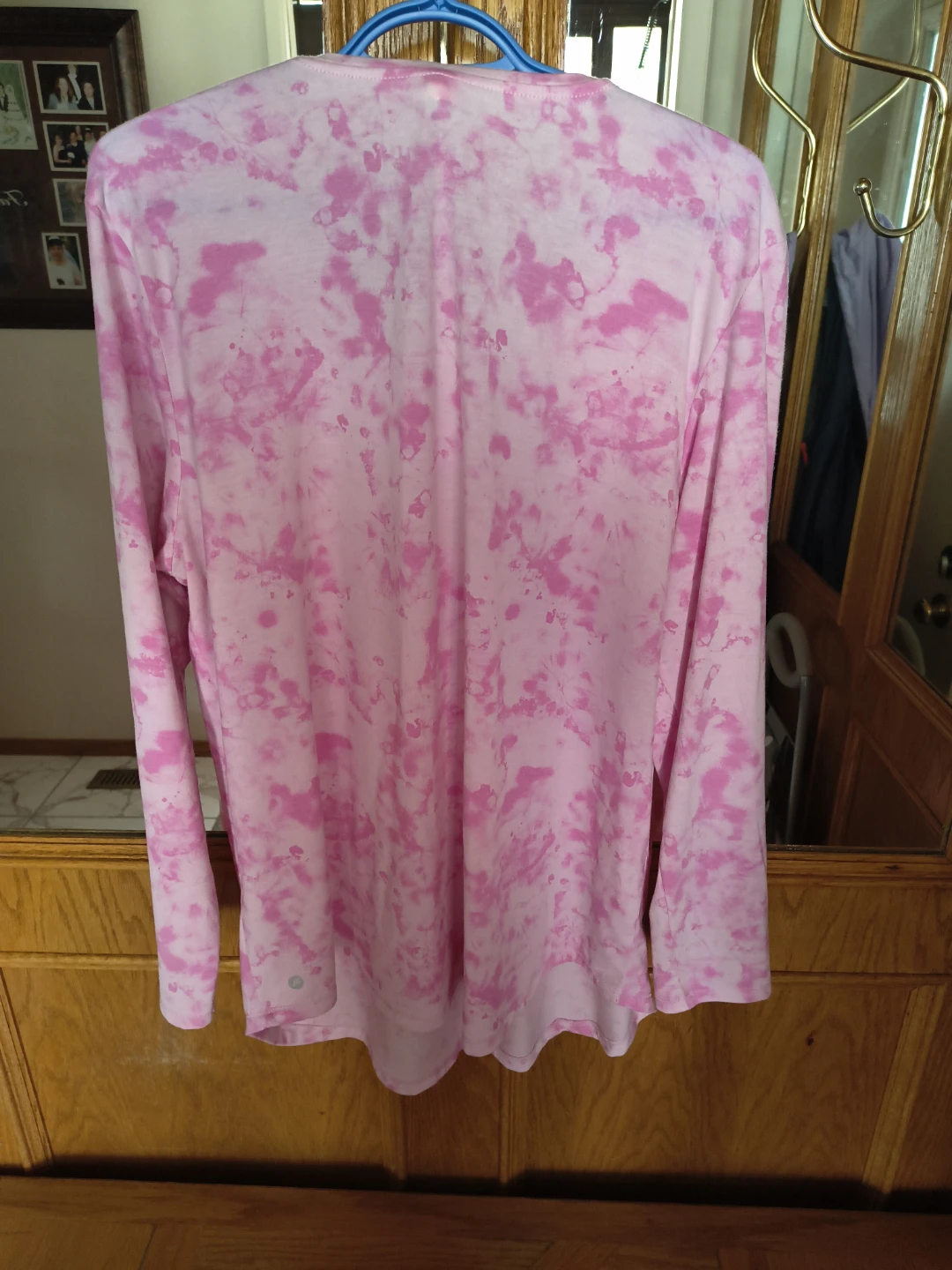 Joe Fresh Active Pink Tie-Dye Long Sleeve Shirt 1X - photo 3