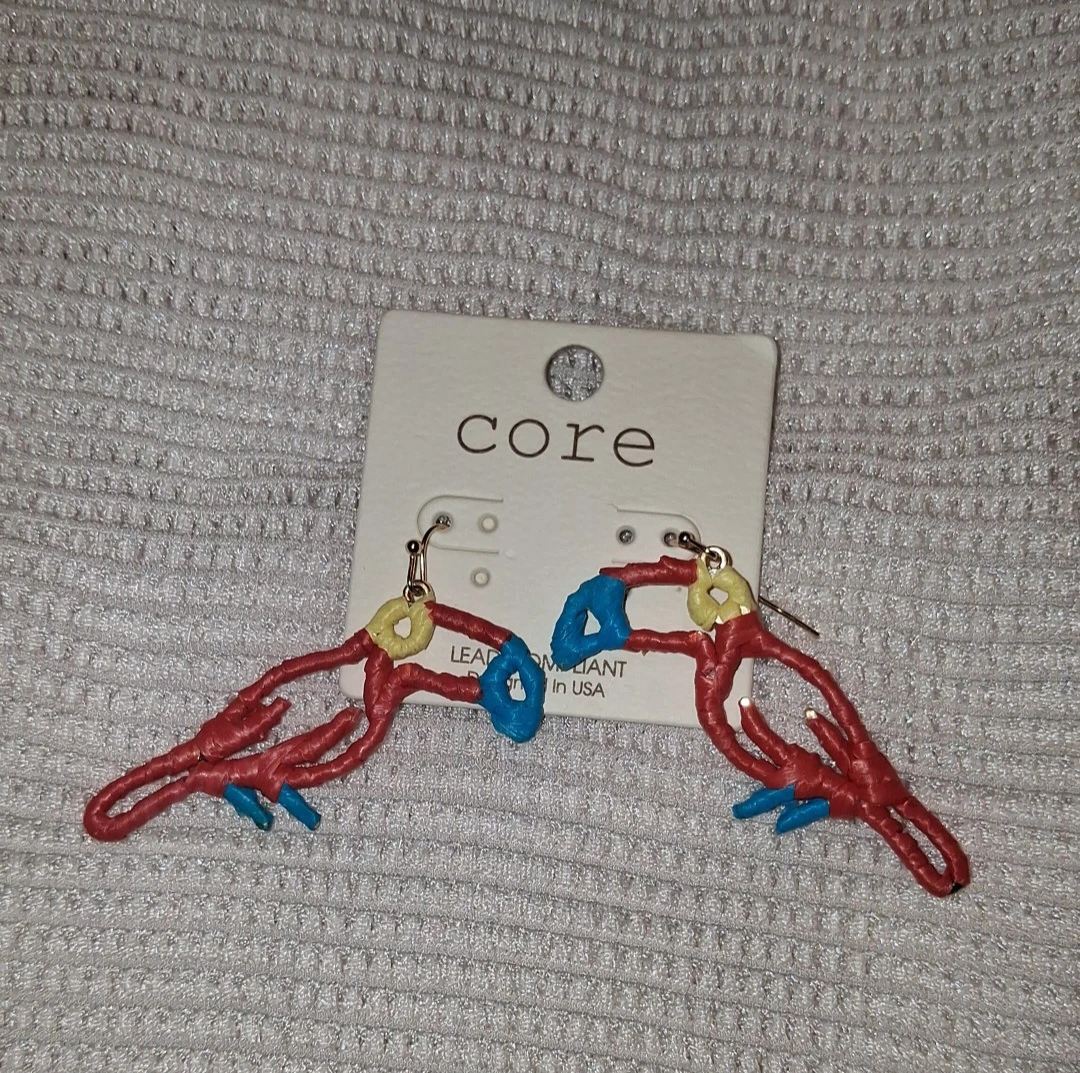 Core Red Toucan Earrings