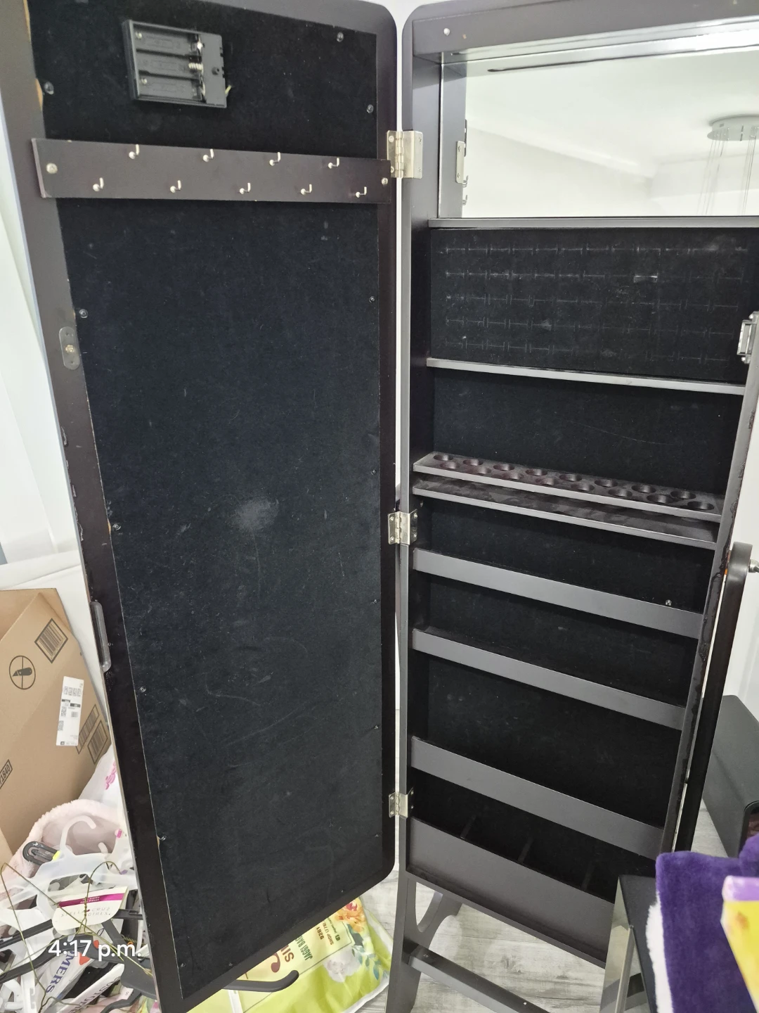Full Length Jewellery Cabinet Mirror with LED Lights - photo 2