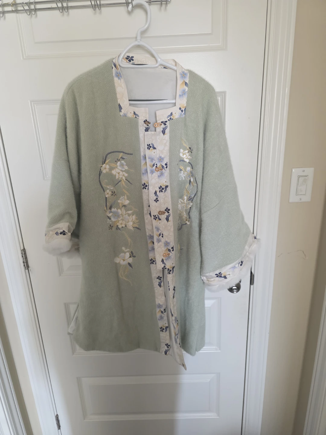 Light Green Embroidered Jacket