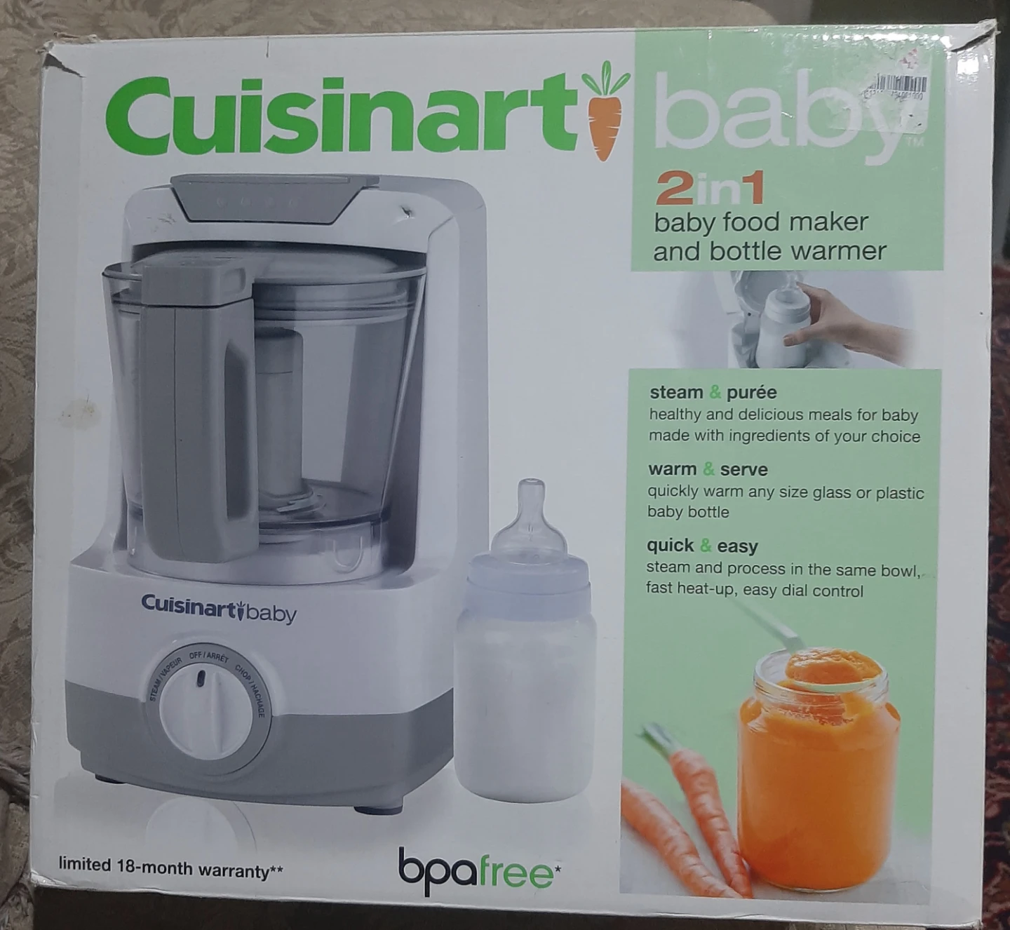 Cuisinart Baby 2-in-1 Food Maker & Bottle Warmer
