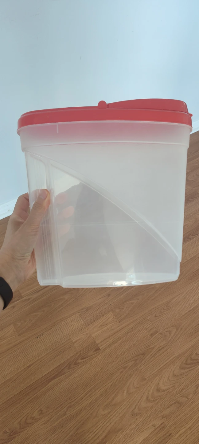 Plastic Storage Container with Red Lid - photo 2
