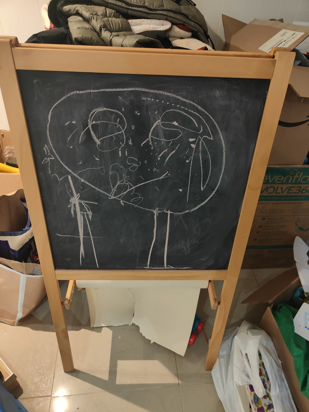 Wooden Easel with Whiteboard and Chalkboard - photo 2