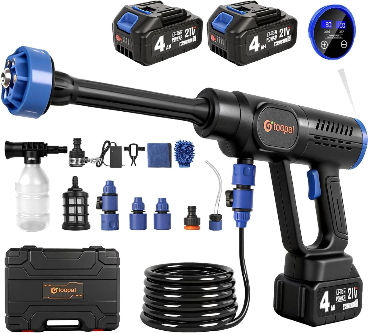 NEW 1100PSI Pressure Power Washer Cordless Brushless 2 batteries