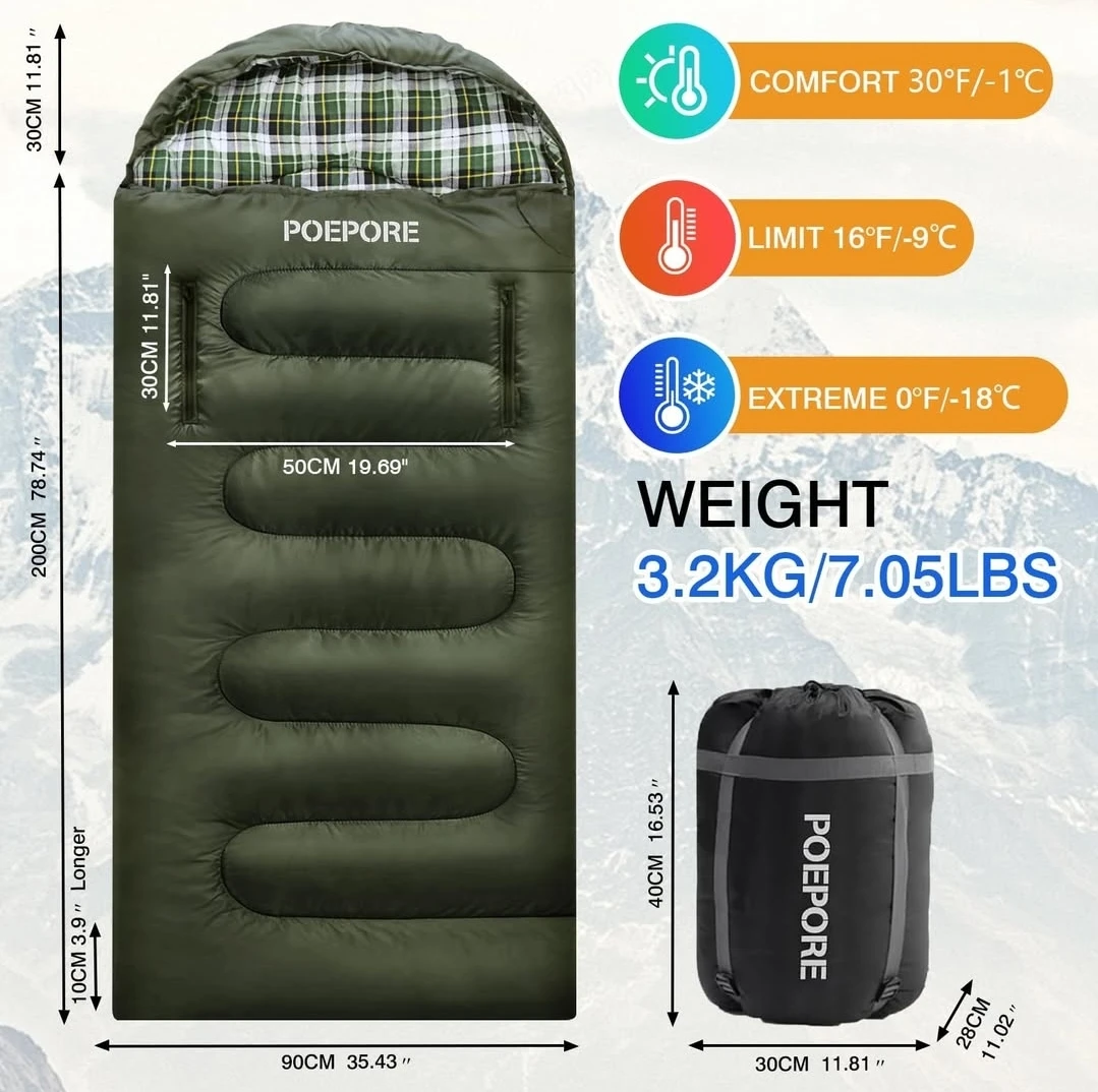 PoePore Sleeping Bag - olive green - photo 2