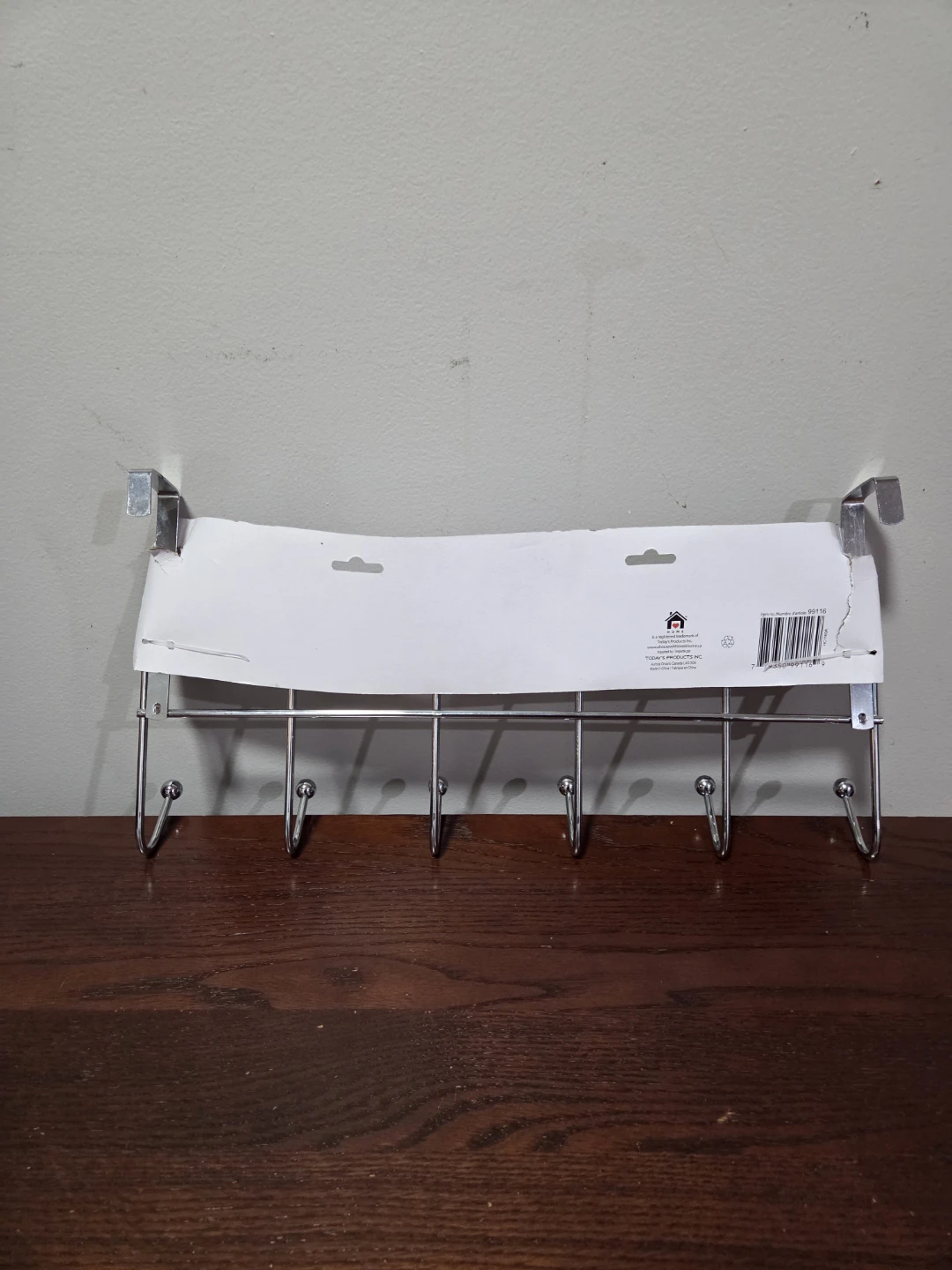 Over The Door Rack - 6 Hooks - photo 2