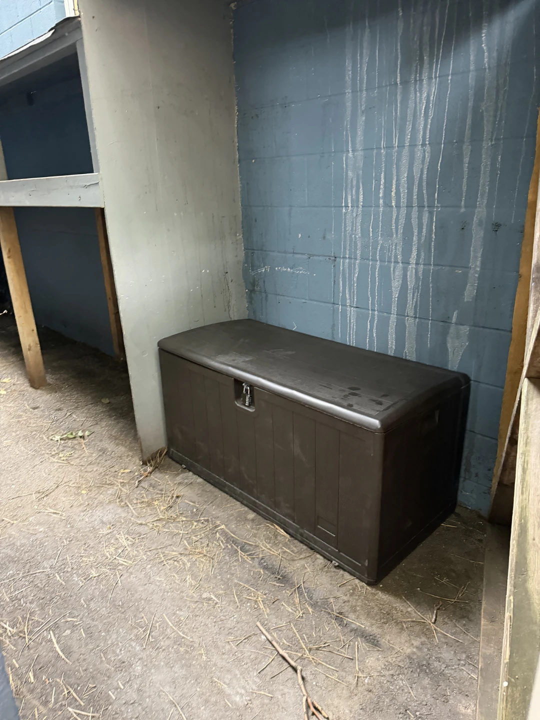 Brown Storage Deck Box Bench - 105 Gallon