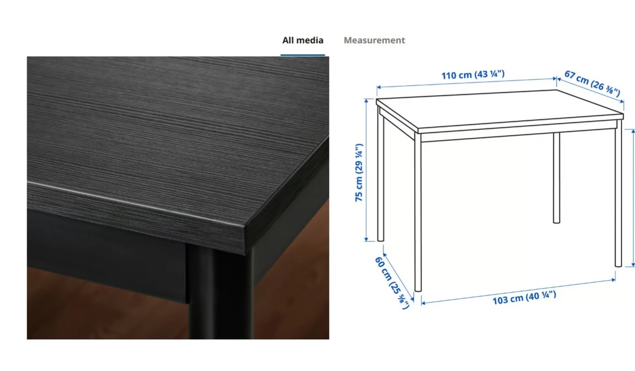 IKEA Desk Black - photo 3