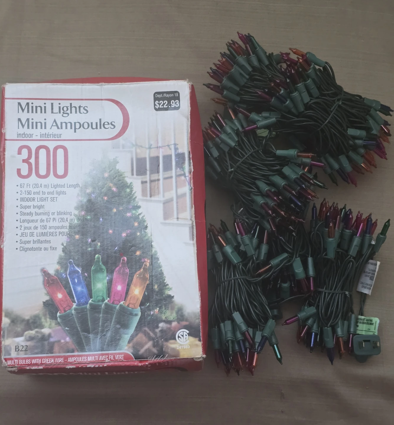 300 Mini Lights Indoor Light Set - Multi-Coloured