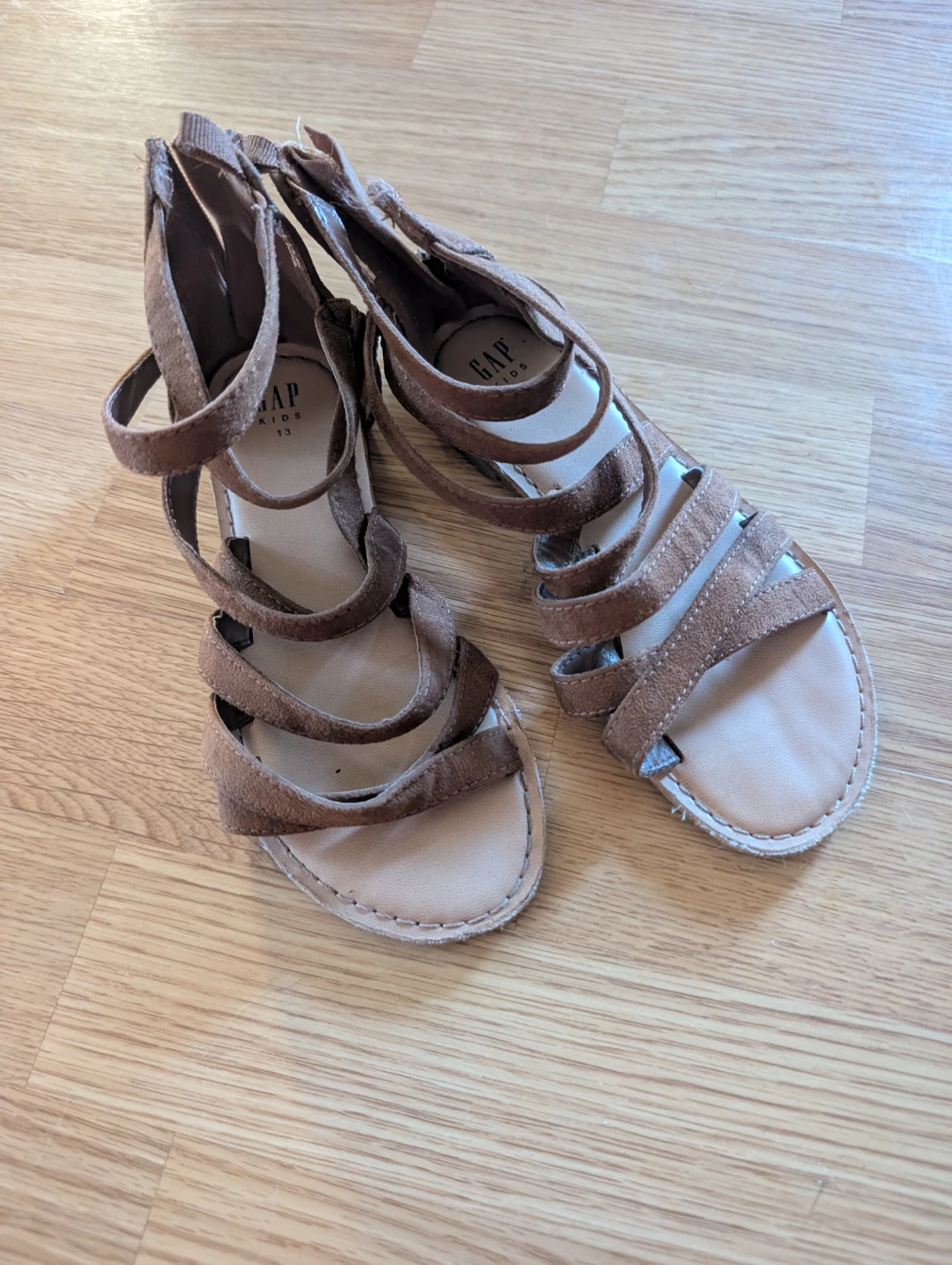 GAP Kids Brown Gladiator Sandals Size 13