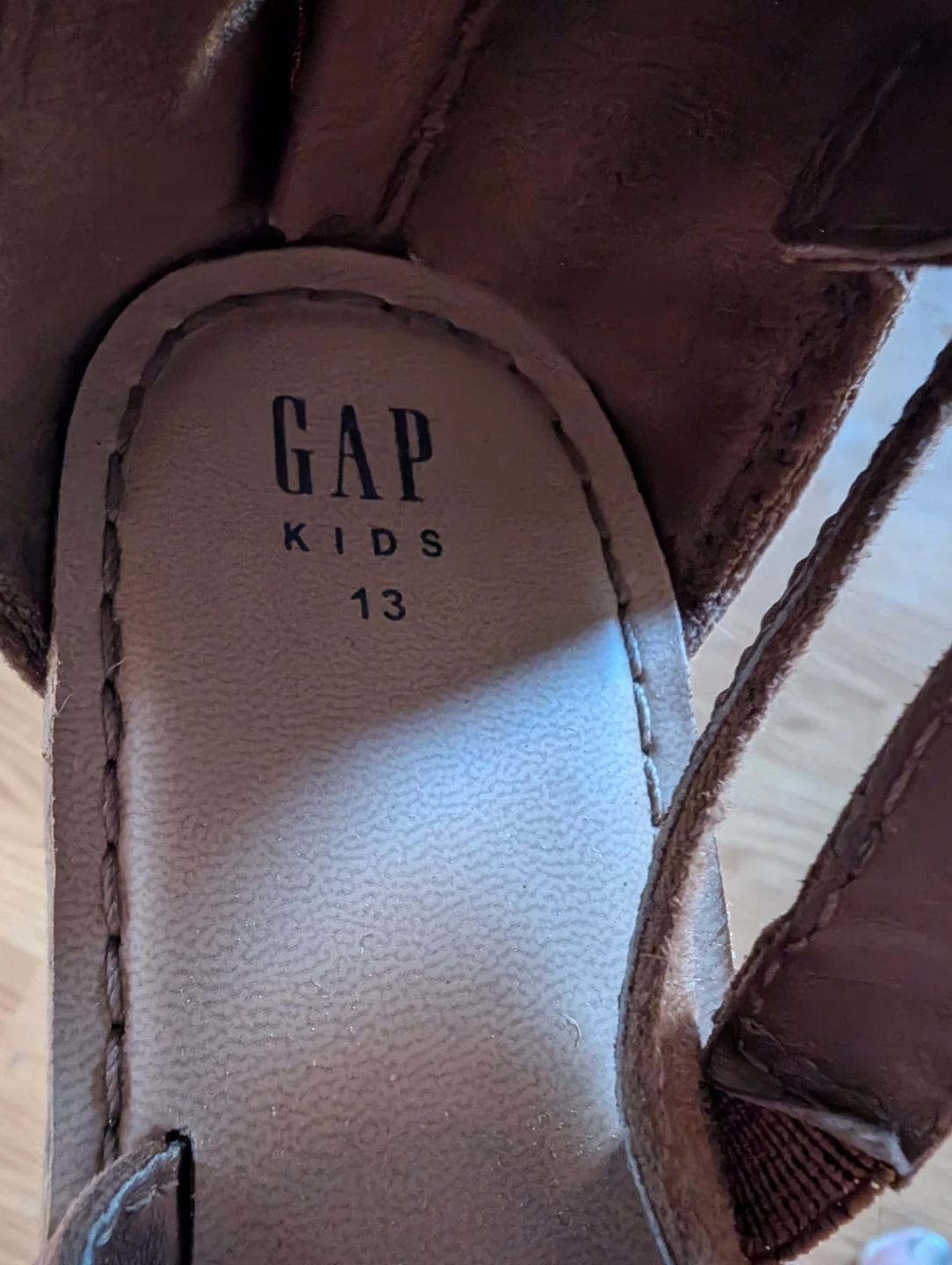 GAP Kids Brown Gladiator Sandals Size 13 - photo 2
