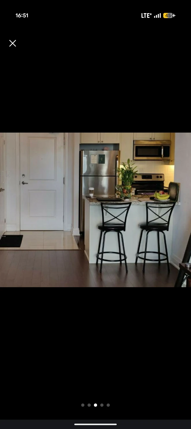Black Swivel Bar Stools (Set of 2)
