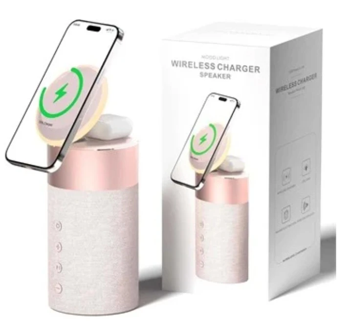 Wireless Charger Speaker with Mood Light