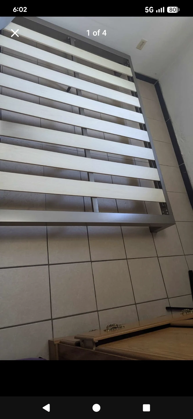 Metal Bed Frame with Slats