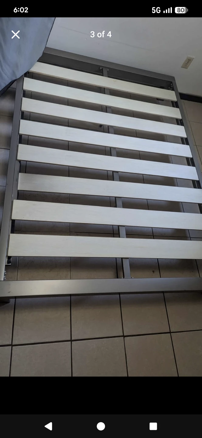 Metal Bed Frame with Slats - photo 2