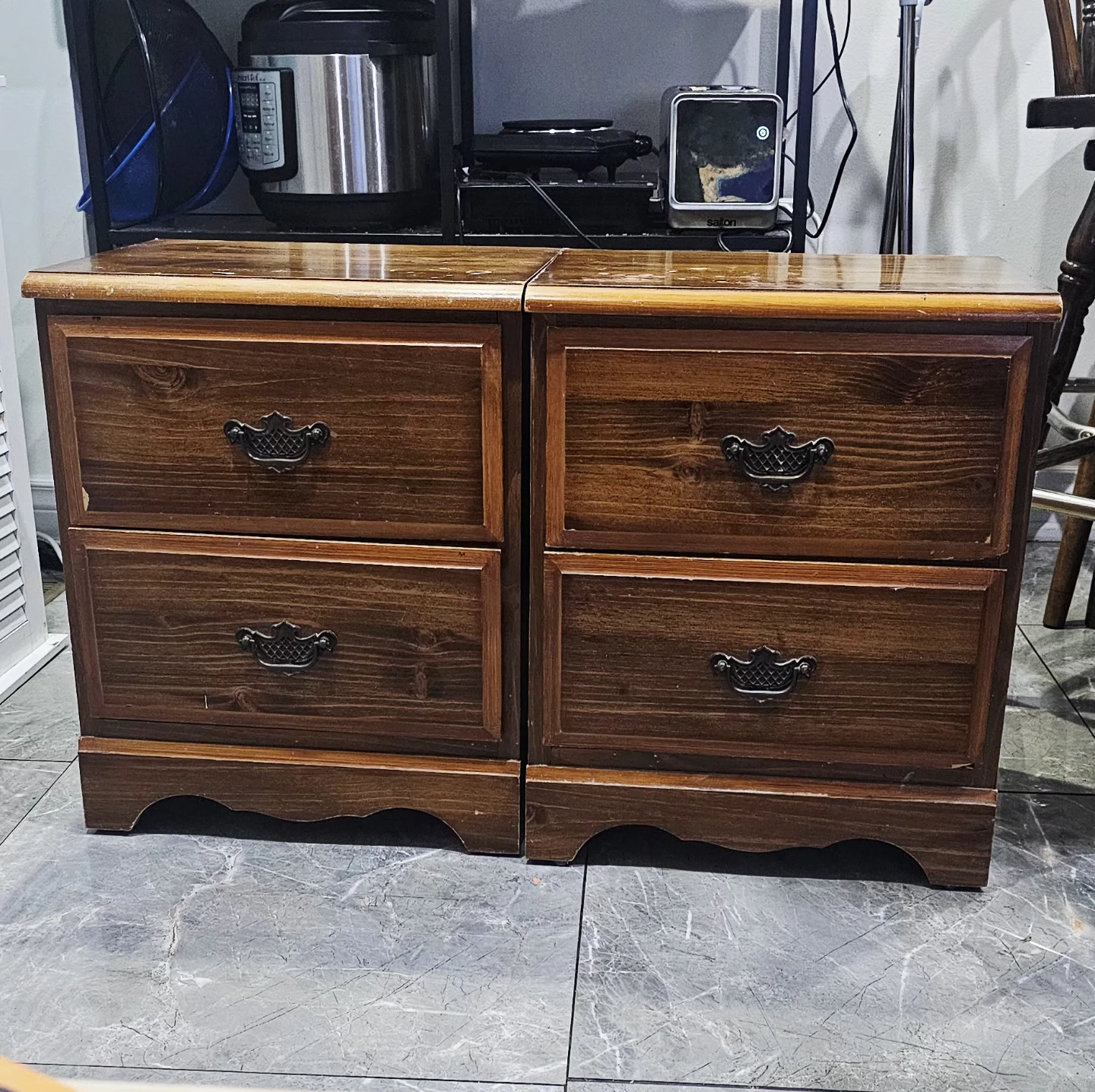 Wooden Nightstands (Set of 2)