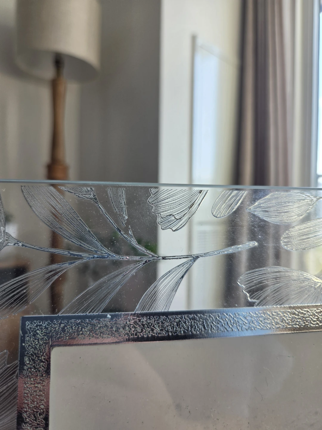 Glass Picture Frame with Floral design - photo 2