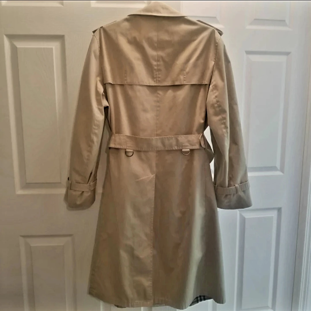Vintage London Fog Men's Trench Coat 40R | Beige Jacket - photo 3