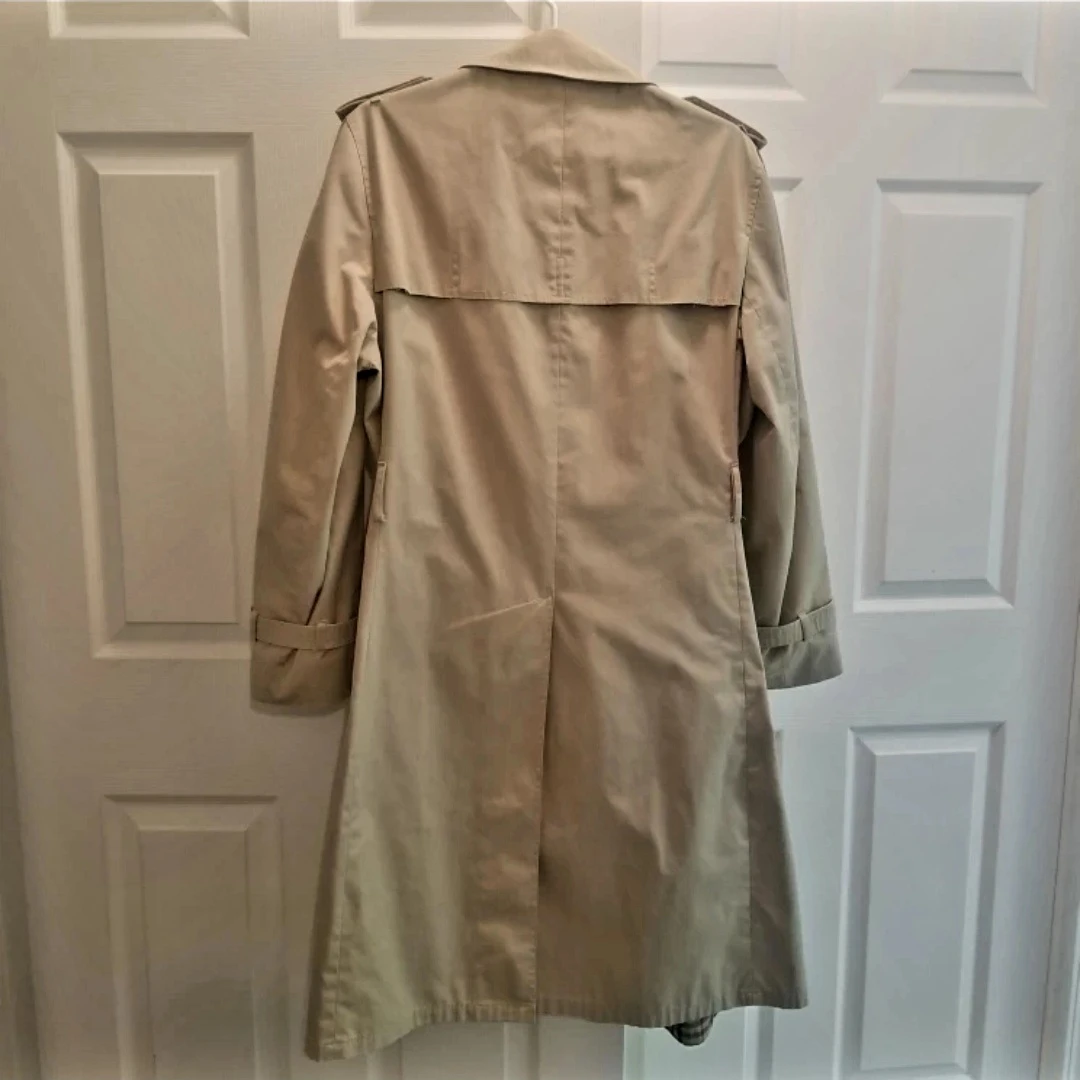 Vintage London Fog Men's Trench Coat 40R | Beige Jacket - photo 5