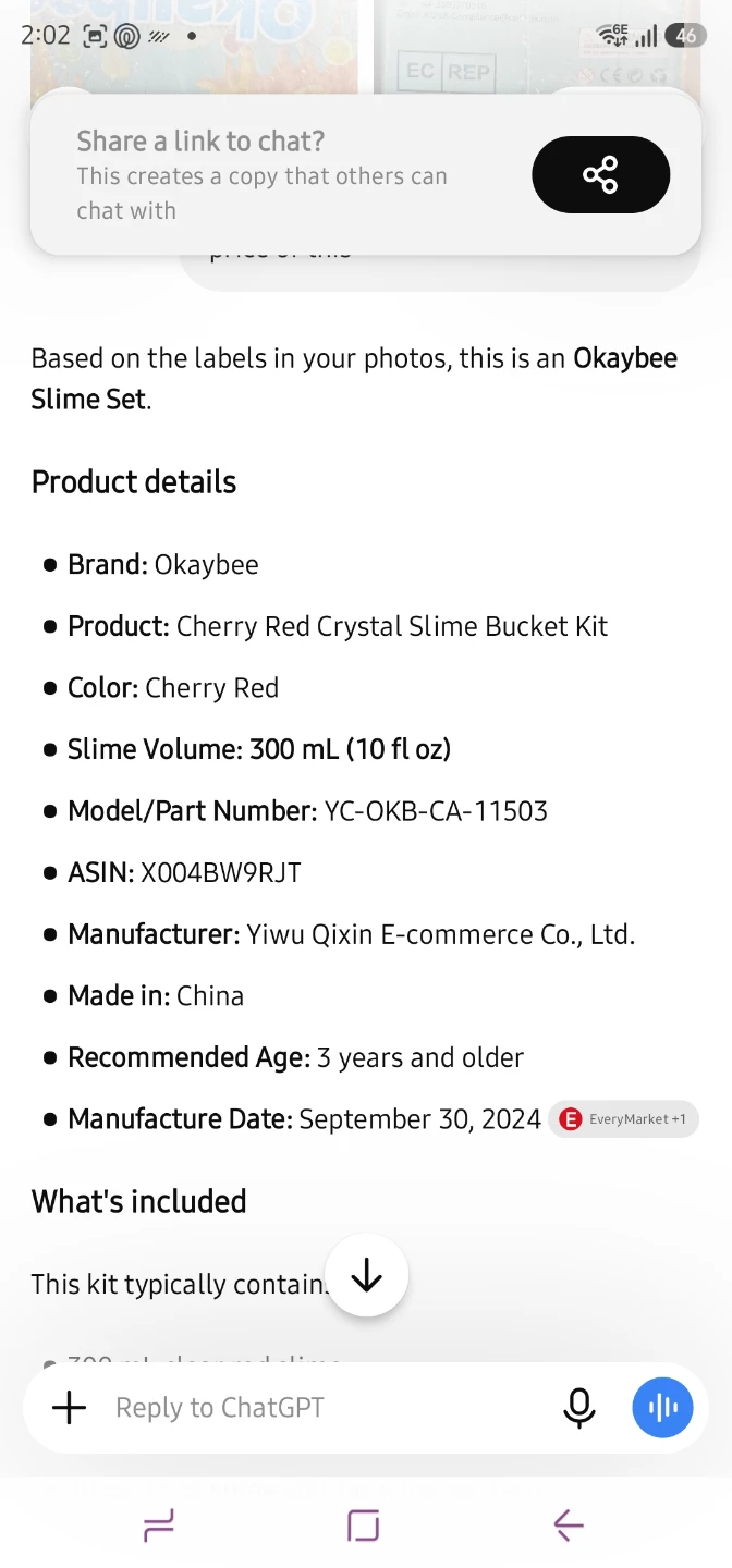 Okaybee Cherry Red Slime Bucket Kit 300ml - photo 5