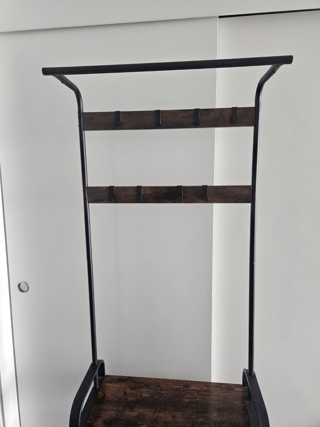 Hall Tree with Shoe Rack and Bench - photo 3