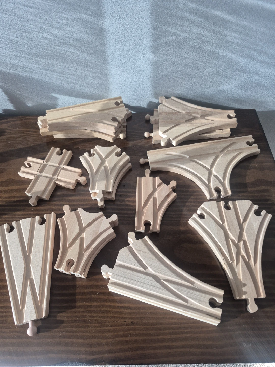Wooden Train Track Pieces compatible thomas and brio