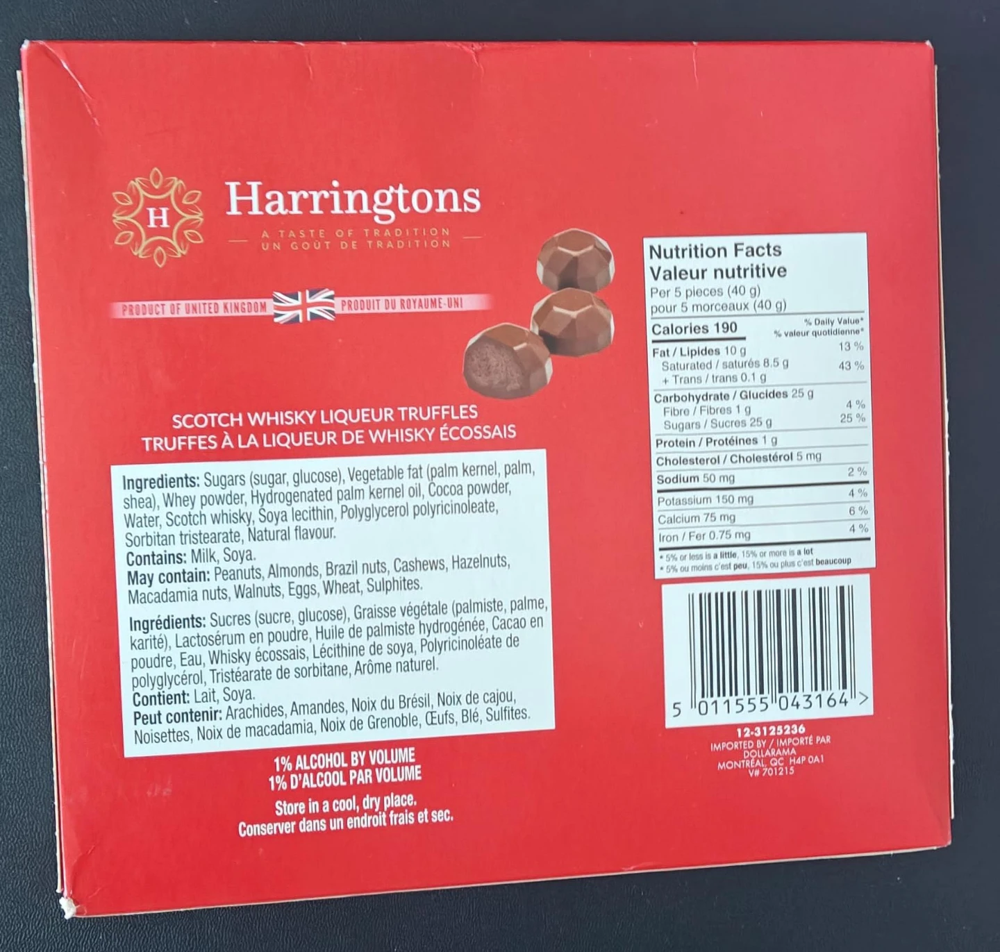 Harringtons Scotch Whisky Liqueur Truffles - photo 2