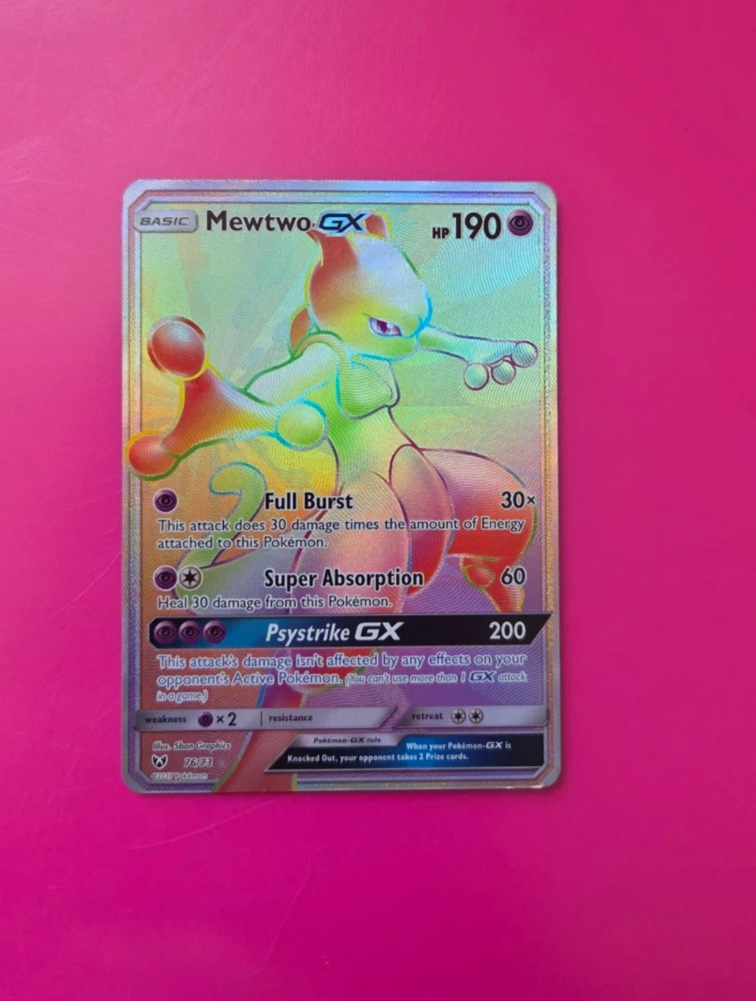Mewtwo GX Pokemon Card