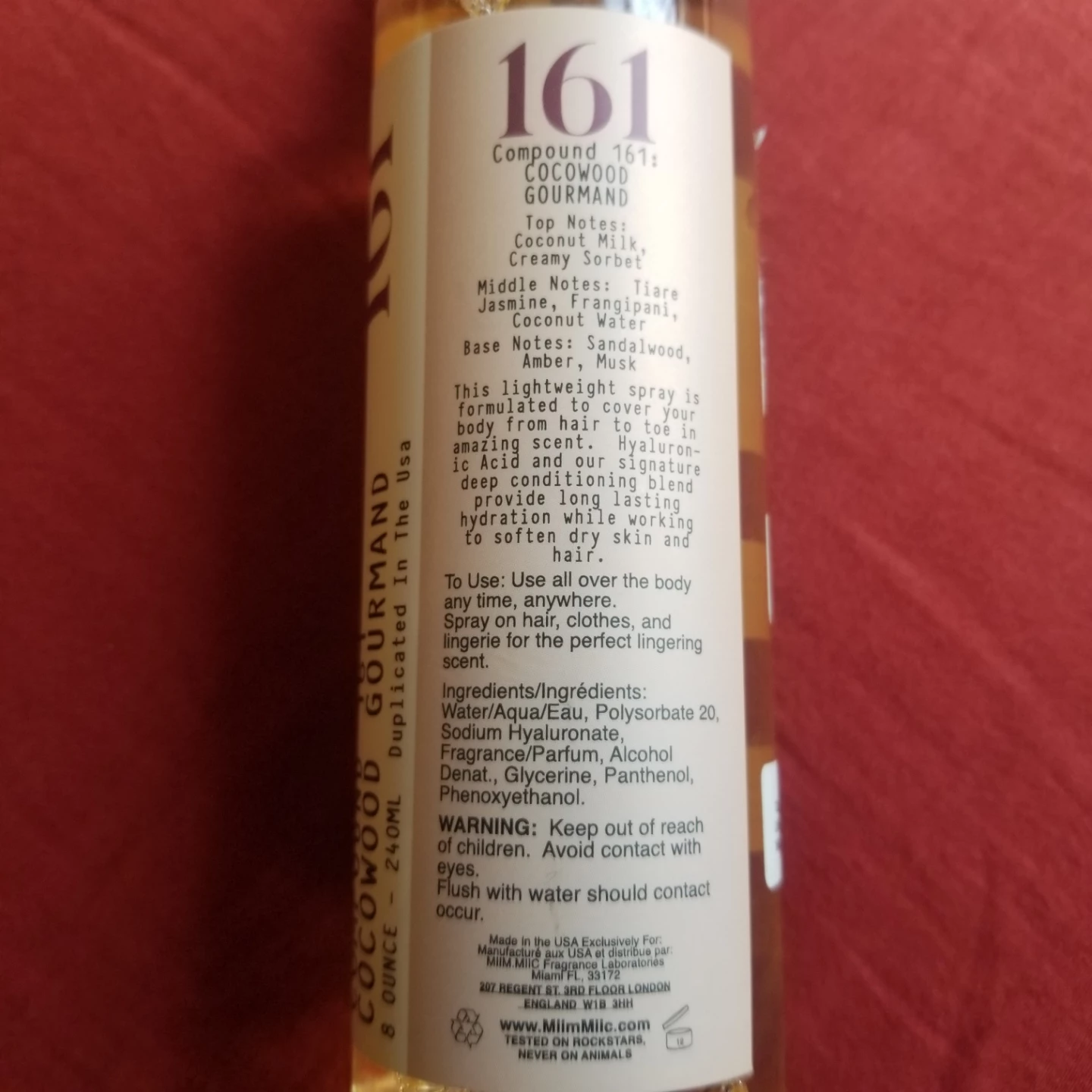 Hair & Body Mist: Cocowood Gourmand - photo 2