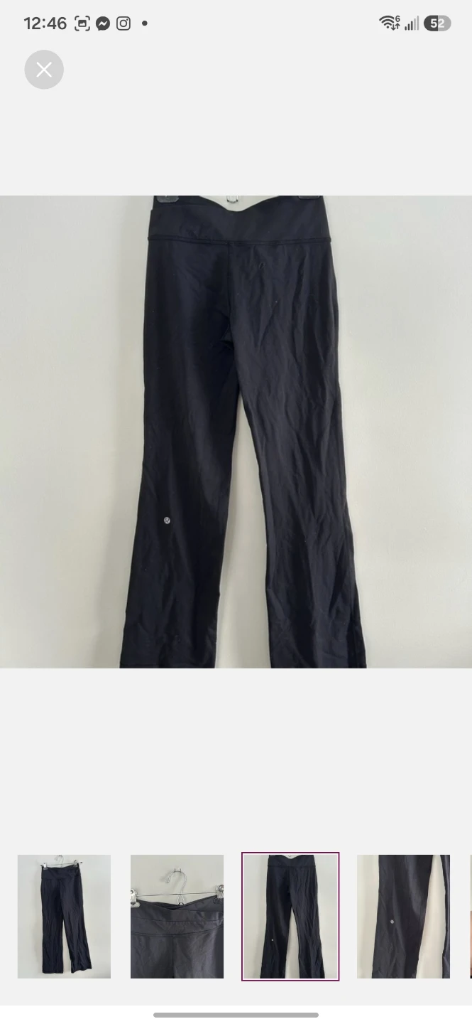 Lululemon Black Yoga Pants Size 4 - photo 3