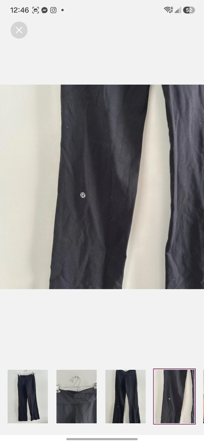 Lululemon Black Yoga Pants Size 4 - photo 4