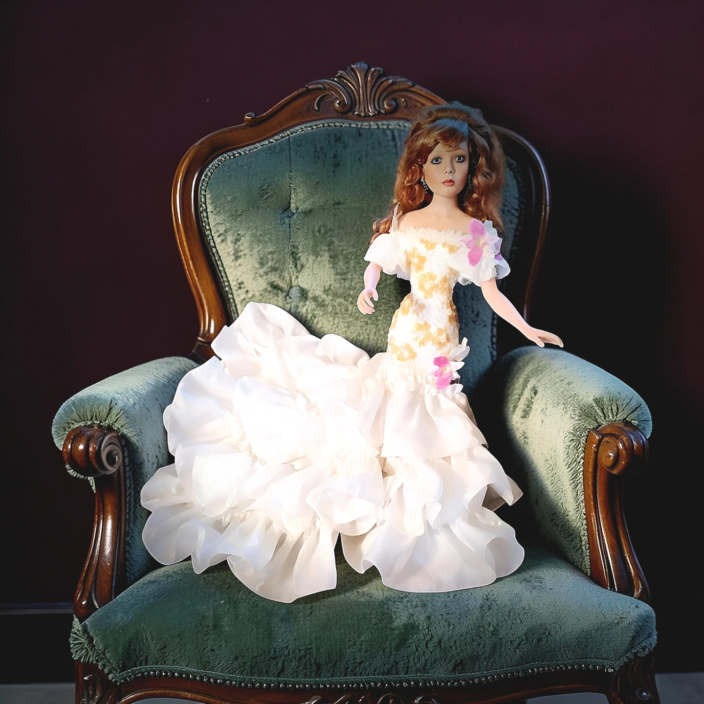 Rare "Summer Splendor" Porcelain Doll by Rustie (Danbury Mint)
