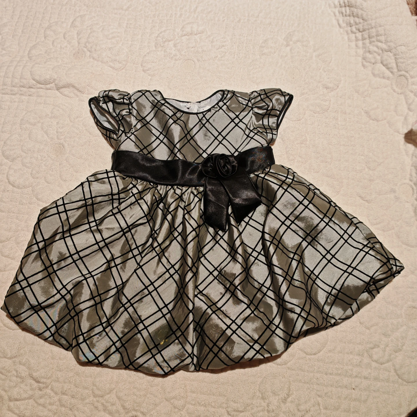 Baby Girl Dress with Bow Detail - photo 2
