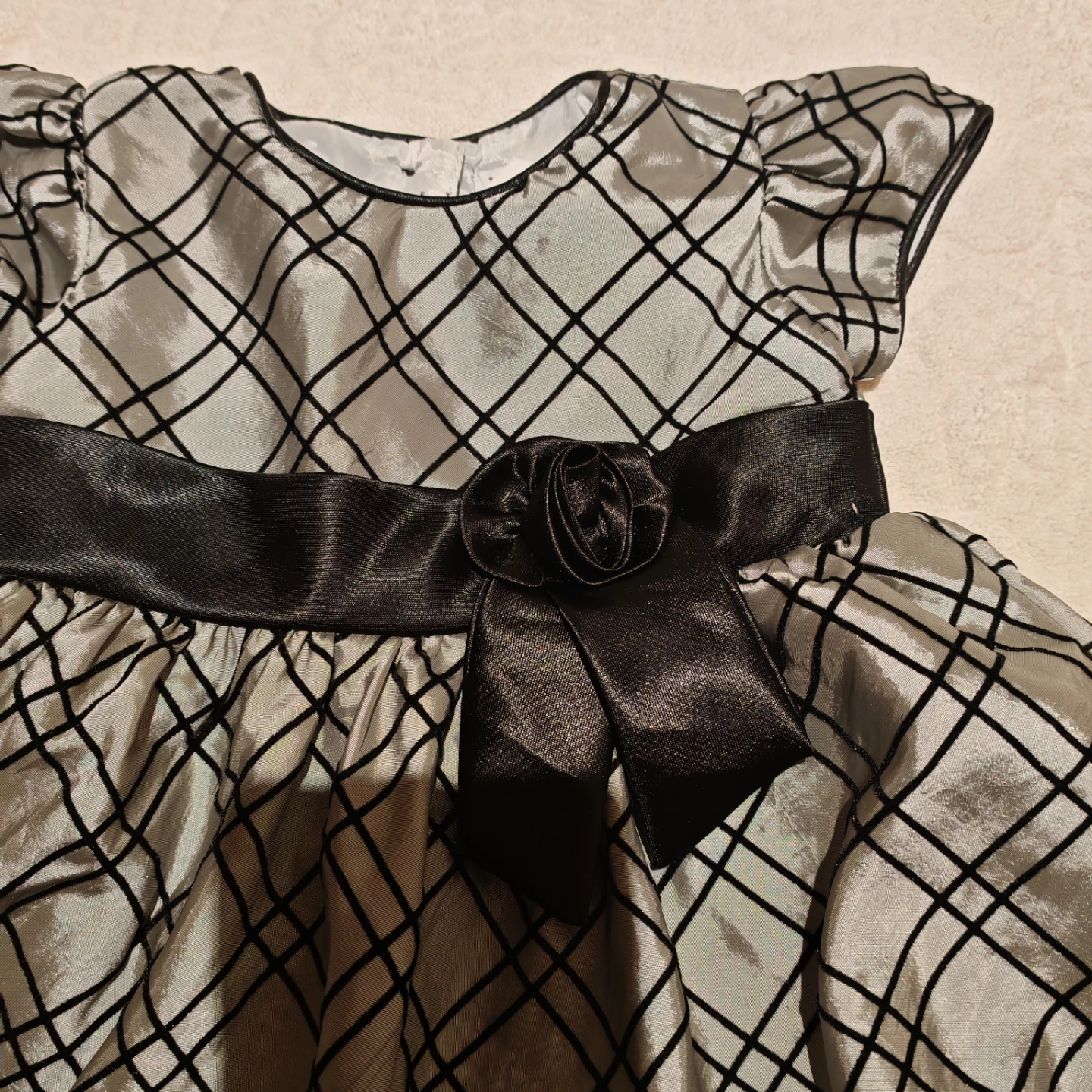 Baby Girl Dress with Bow Detail - photo 4