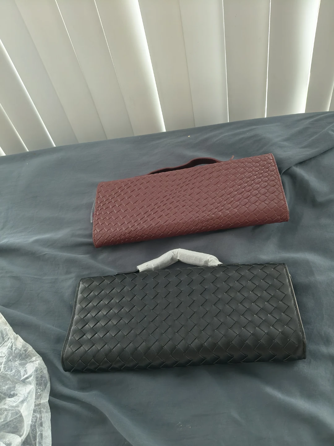 Bottega Veneta Clutch Purses (2) - Black & Burgundy - photo 2