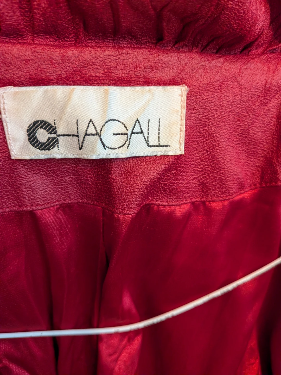 Vintage Chagall Red Ruffled Jacket - photo 2