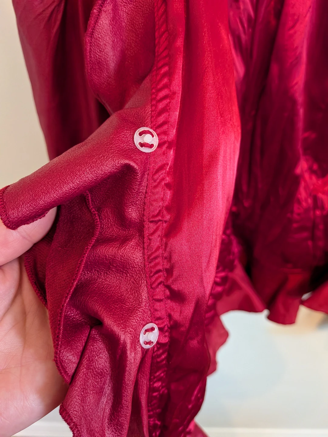 Vintage Chagall Red Ruffled Jacket - photo 3